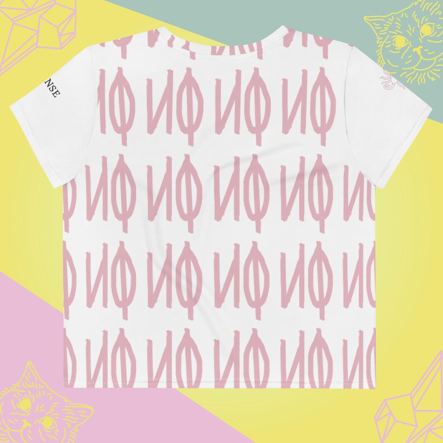 All-Over Print Crop Tee - NØ Women's