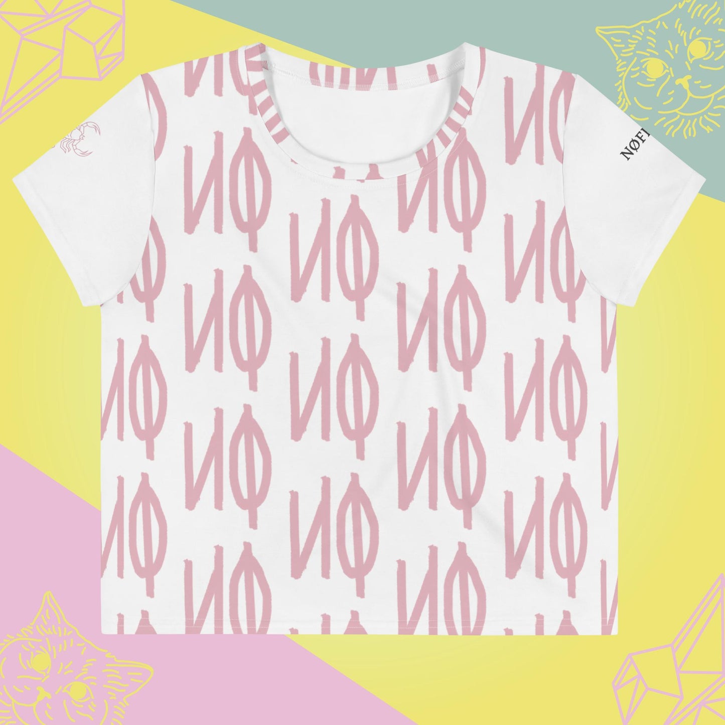 All-Over Print Crop Tee - NØ Women's