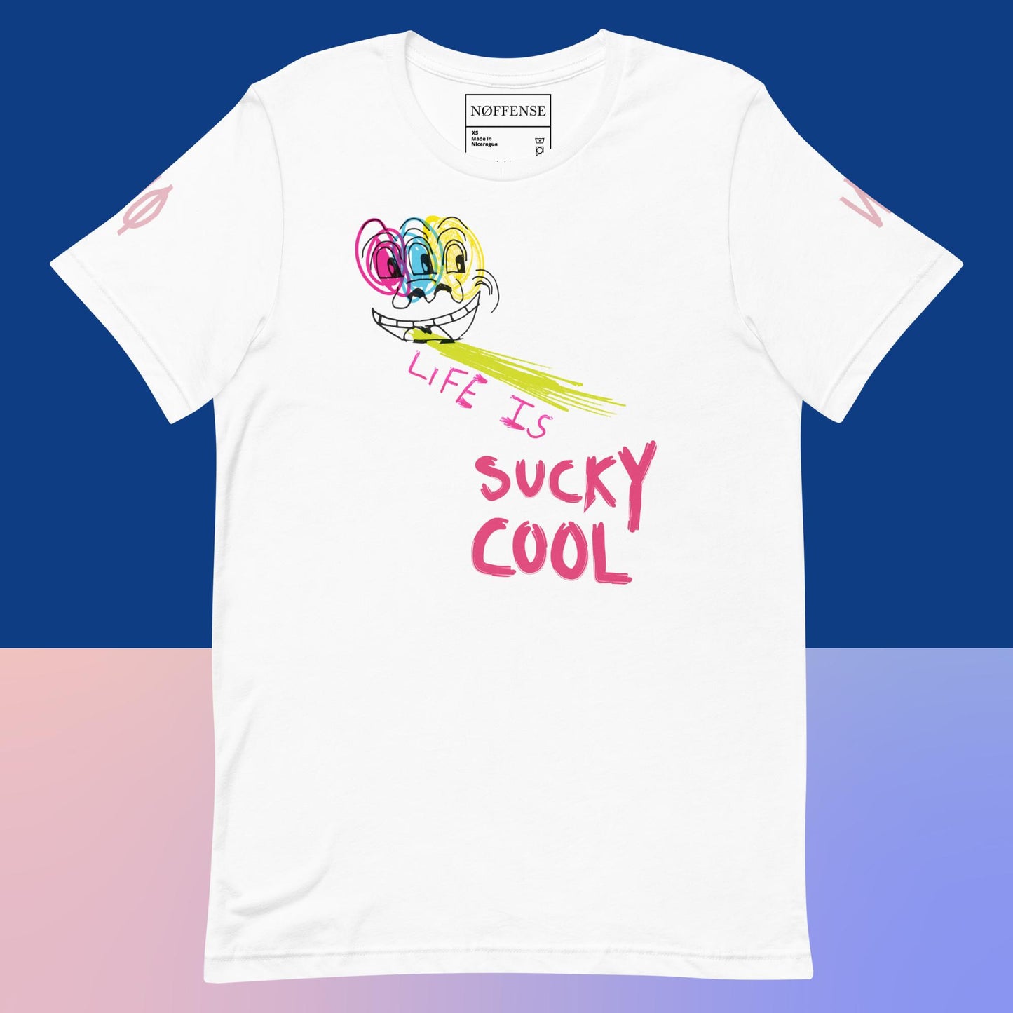 Life Is Sucky Cool - Unisex T-Shirt (with back)